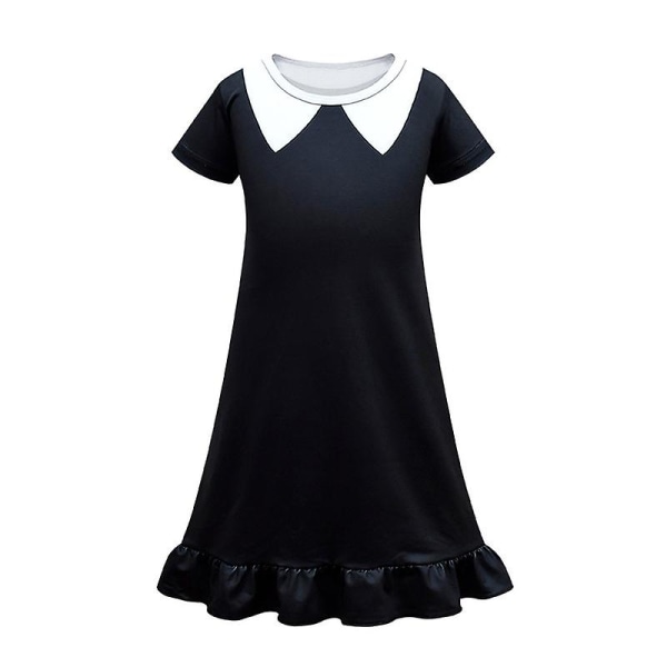 New Adams's Cosplay Dress Wednesdays Black Dress Cosplay Kids Sasha Dress Ab10 120 160