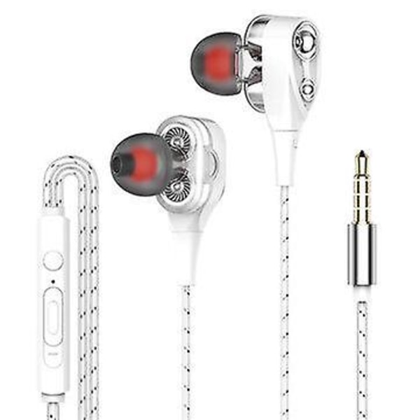 S1 Dual Dynamic Driver Stereo Wired Earphone In-ear Headset Bass Gaming Earbuds