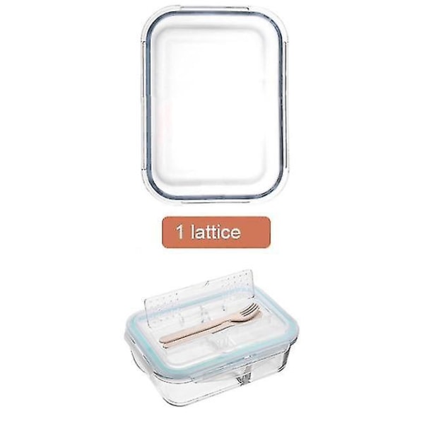Koreansk stil Lunchlåda Glas Mikrovågsugn Bento Box Matförvaringslåda Skolmatbehållare