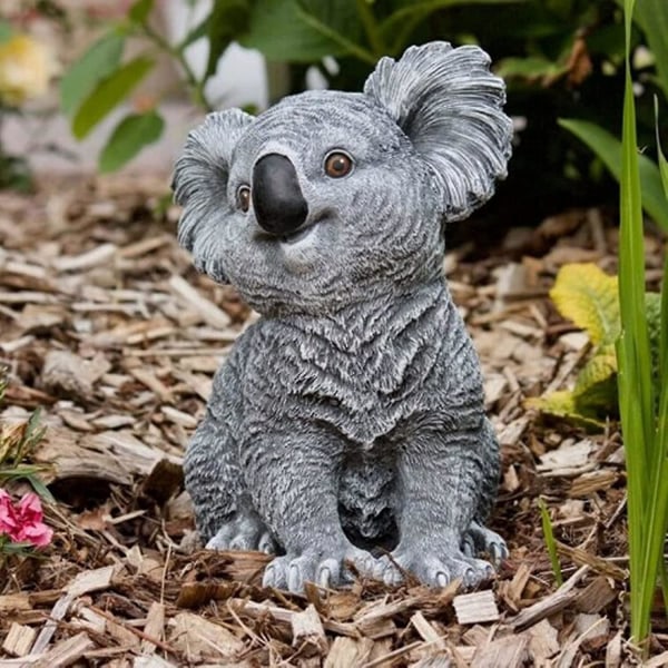 Harts Djurträdgård Staty Koala Bear Utomhus Skulptur Ornament Dekor Rolig utomhus Skulptur Indoo