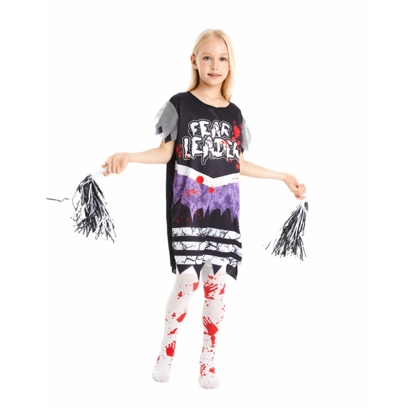 Carnival Girl Cosplay Zombie Costume Cheerleader Party Dress L L