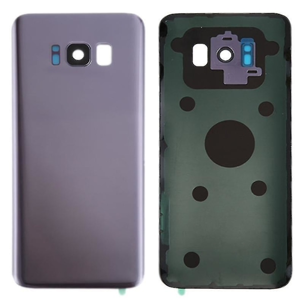 Bakre cover med cover och lim för Galaxy S8 / G950 (Orchid Grey)