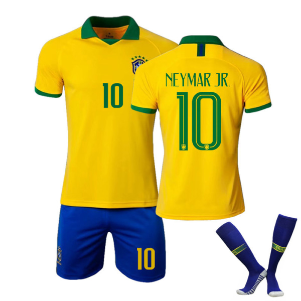 Barn/vuxen 20 America Cup Brasilien hemma/borta set NEYMAR JR-10 NEYMAR JR-10 2xl#