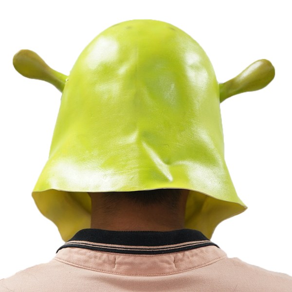 Shrek Mask Gröna huvudbonader Cosplay kostymrekvisita för Halloween