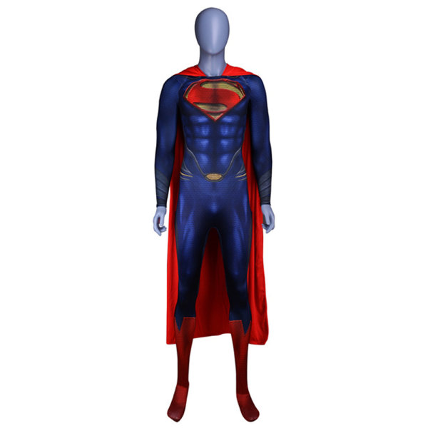 Kostym Cosplay Herr Superman Superhero rollspelsoverall 2XL XL