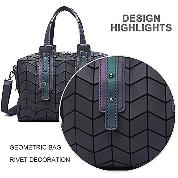 Kvinnor Geometriska självlysande plånböcker och handväskor Holografisk väska Cross-body väska Axelväska Koppling