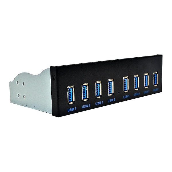 8-portars USB Hub USB3 5.25 USB 3.0 Frontpanelsdelar USB 3.0 Hub för PC USB-HUB Flera USB3.0