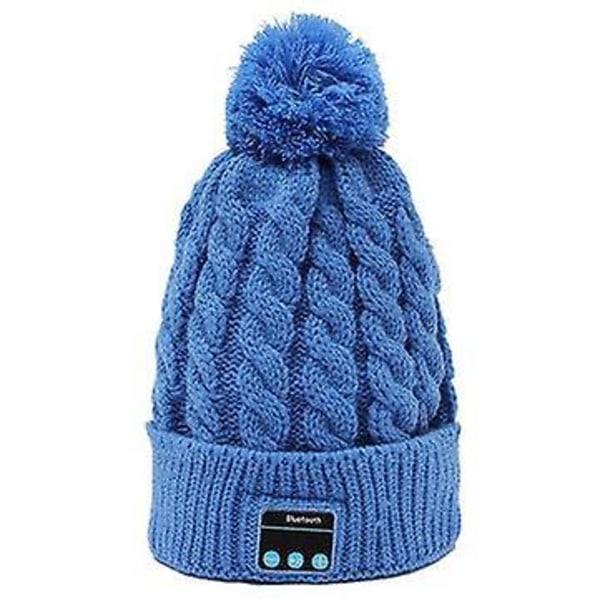 Warm Soft Beanie Hat Trådlös bluetooth Smart Cap Hörlurar med Mic