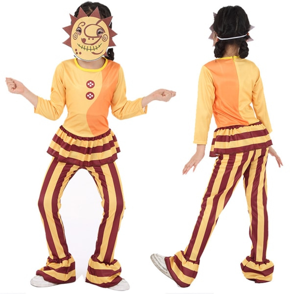 Sundrop Moondrop Kostym Fnaf Sun Moon Clown Cosplay Outfit Sun S