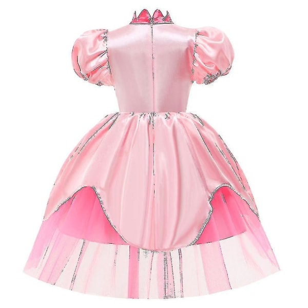 Peach Princess Dress for Girl Halloween Cosplay Kostym Barn Scen Performance Kläder Barn Birt Peach Dress