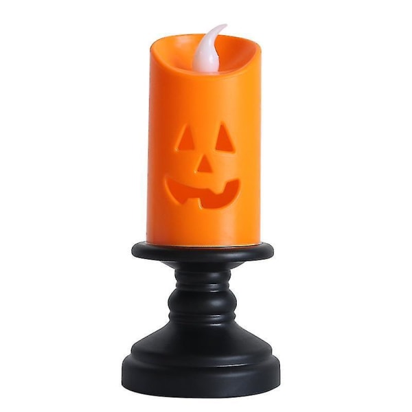 Halloween Candle Light Led Ljusstake Lampa Ornament Rekvisita Happy Halloween Party Rekvisita Pumpkin Cand