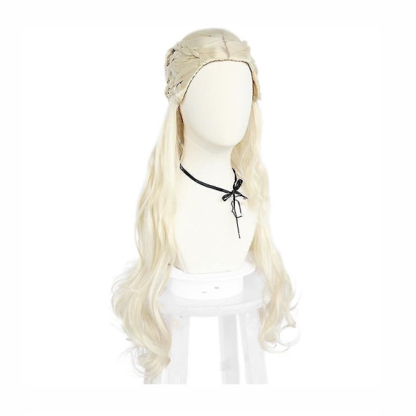 Game Of Thrones Peruker Halloween Daenerys Targaryen Peruk Cap Vit