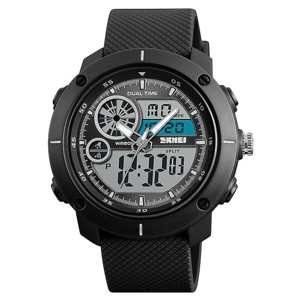 SKMEI 1361 Digital Watch Kronograf Alarm Dual Display Herr Quartz Digital Watch