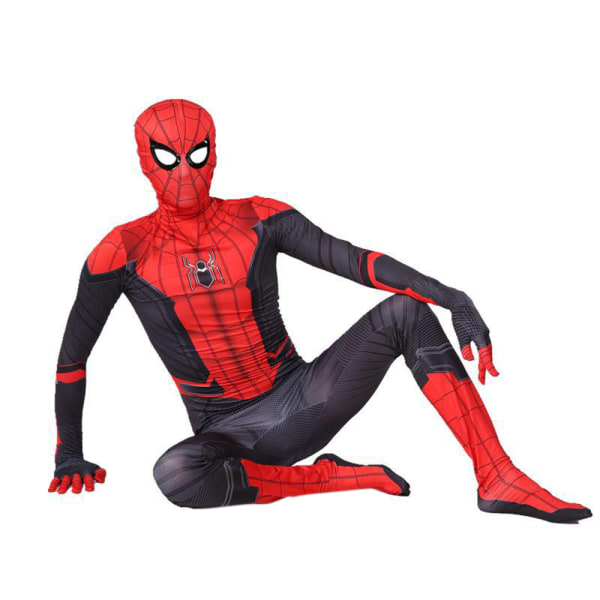 Barn Spiderman Cosplay kostym Superhjälte Halloween kostym Red 120cm 130cm