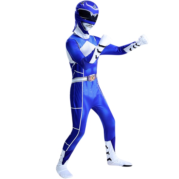 Team cosplay jumpsuit för barn Blue size-110 Red size-120