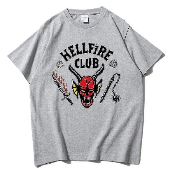Hellfire Club Tröjor Hellfire Club Tröjor Toppar Tröja Camiseta Camiseta Gray