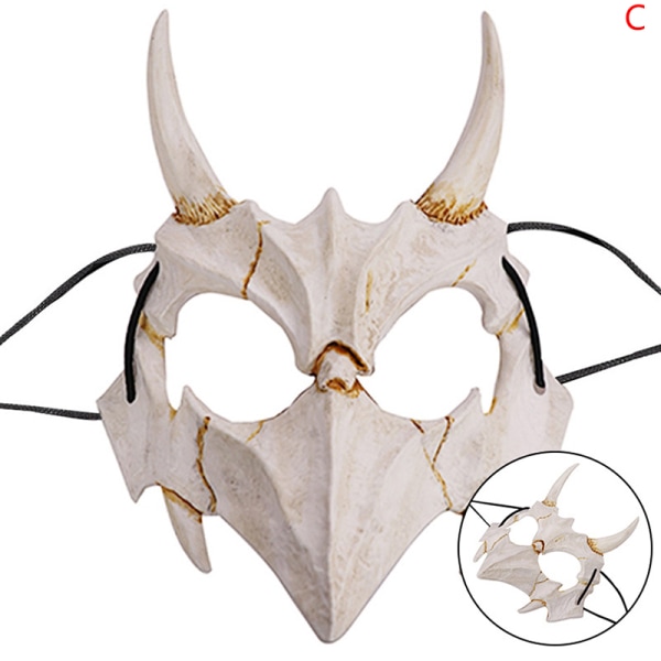 Halloween Demon Mask Carnival Werewolf Skull Mask Cosplay Costu D C