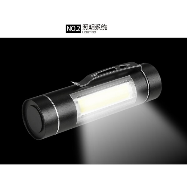 XANES 1516 T6 1000 Lumens Special sidoljus Bärbar Ljusstyrka EDC Taktisk LED-ficklampa