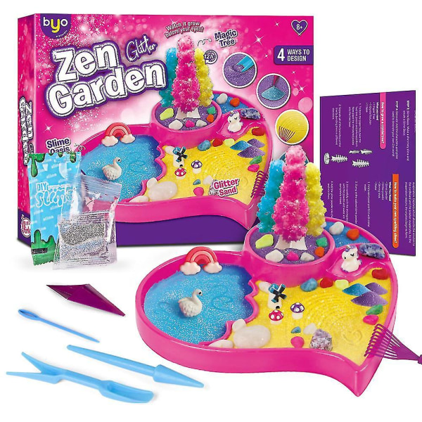 Barn&#39; Sand Art Kits Natursköna icke-giftiga färgade sandblommande julgran set