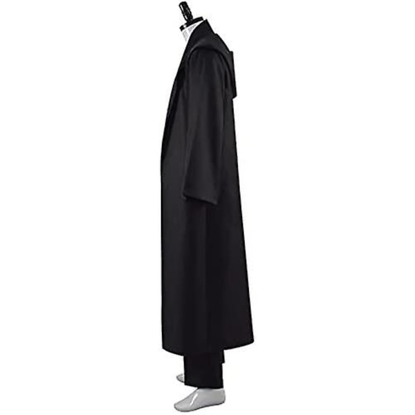 Vuxen tunika dräkt riddare huva dräkt tunika uniform komplett set jedi kostym män S Halloween Cosplay kappa kostymer Brown Small Black Medium