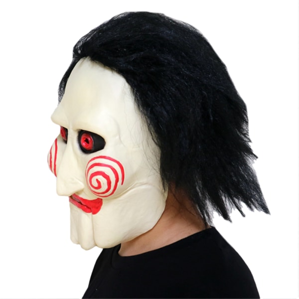 Halloween Chainsaw Massacre Huvudbonadsmask Cosplay Dekor Kostym Long Hair Short Hair