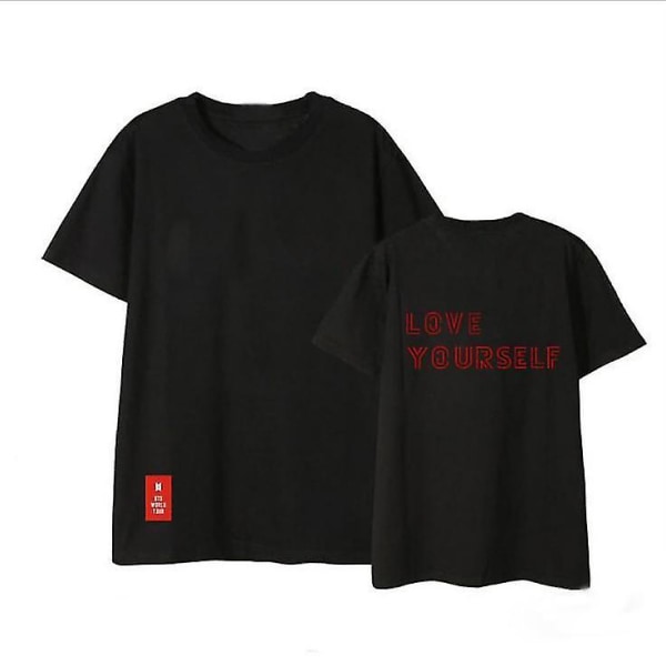 Summer Love Yourself T-shirt Pojkar Flickor Printed Casual Fritidskläder Black