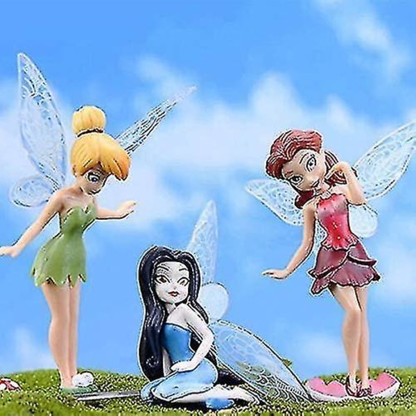 Miniatyr Fairies Figurines Accessoarer, Planter Pot Hängare Dekorationer Fairies Blomkruka Harts Fai