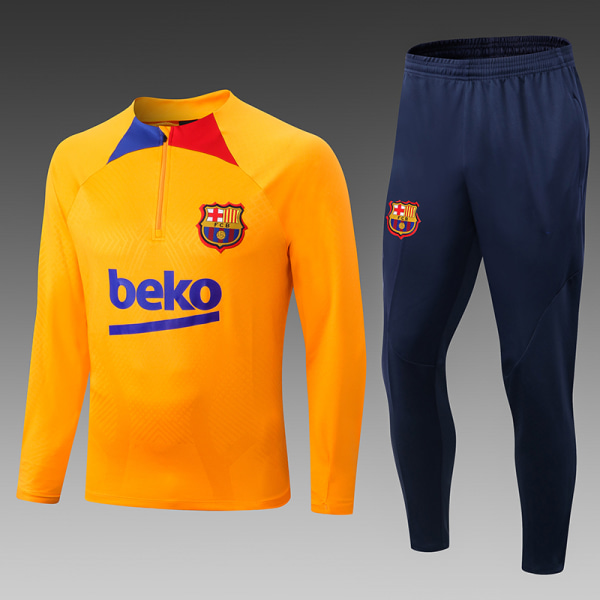 22-23 ny Barcelona hemma träningsdräkt med långärmad jersey 10#