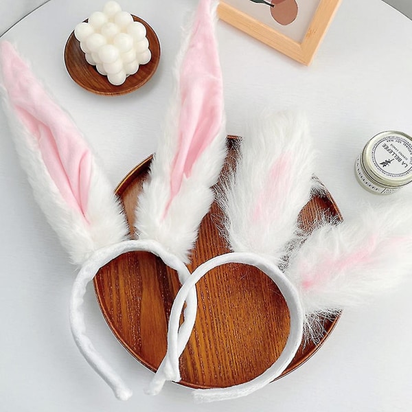 1st tecknad plysch pannband Bunny Ears Hårband Cosplay kostym A A