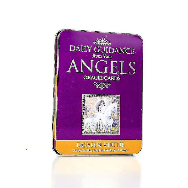 Tarotkort Deck Iron Box Tarotkort Oracle Oracle Card Bronzing Daglig