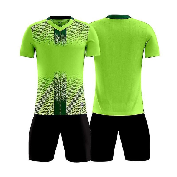 New Trend Fotbollströja för män Fotbollsträningsdräkter Sportkläder Grön D8859 5XL