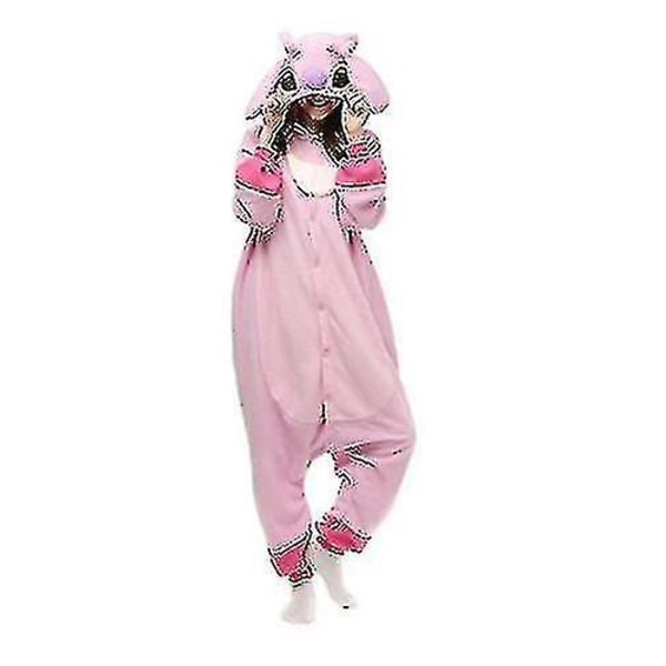 Unisex vuxenpyjamas Kigurumi Anime Suit Cothes Sovkläder Pink