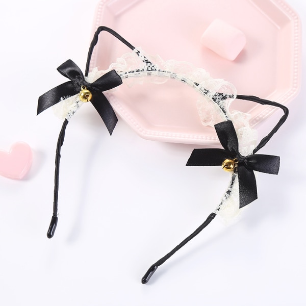 Sweet Lace Cat Ears Masquerade Party Cosplay Fashion Pannband shape3 shape2