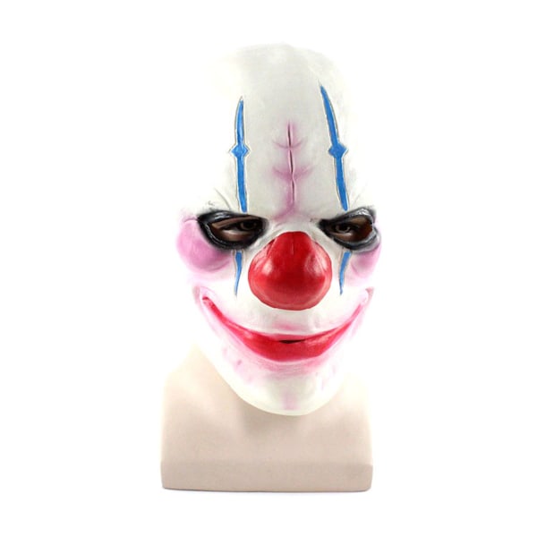 Clown Mask Huvudbonader Cosplay kostym rekvisita för Halloween-fest