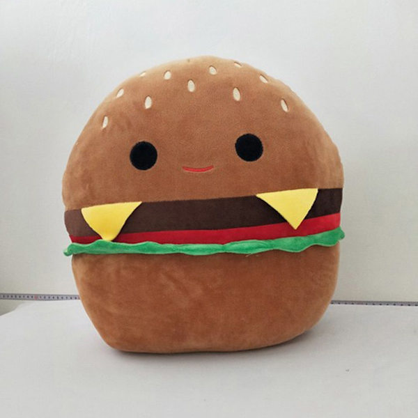 20 cm Squishmallow Kudde Plyschleksak HAMBURGER HAMBURGER