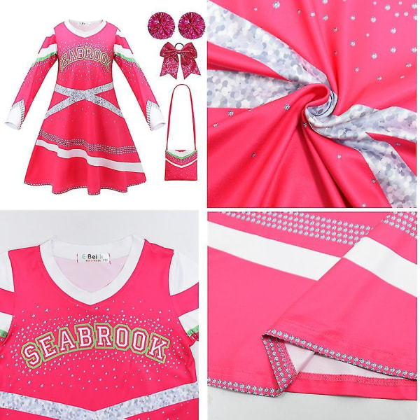 2022 Zombies Girls Cheerleader Cosplay Outfits 140cm 120cm