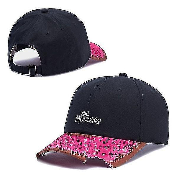 Munchies Snacks Snapback-hatt, Hip Hop-huvudbonader för män och kvinnor för utomhusbruk cap（Justerbar）