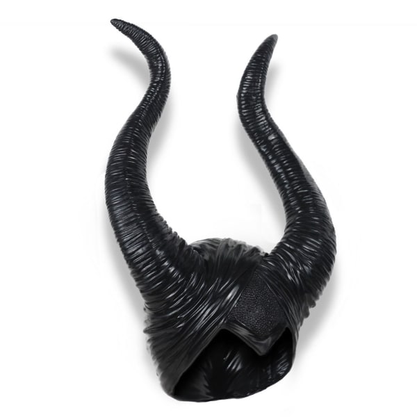 Maleficent Latex Mask Cosplay kostym rekvisita för Halloween-fest Z