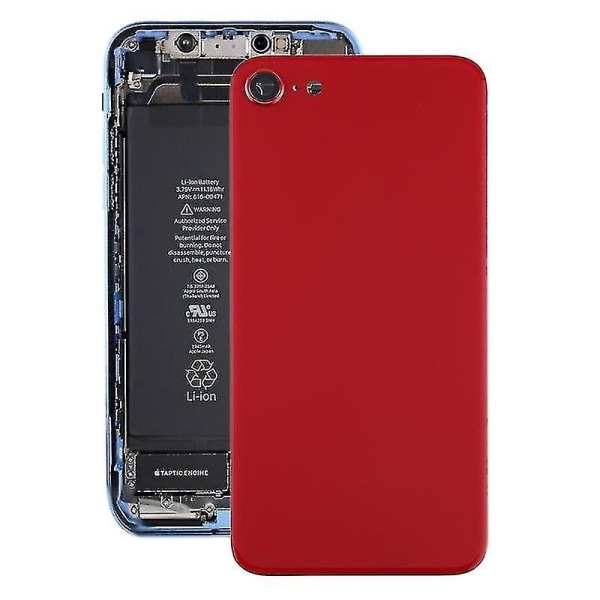 Cover av glasbatteri till iPhone SE 2020 (röd)