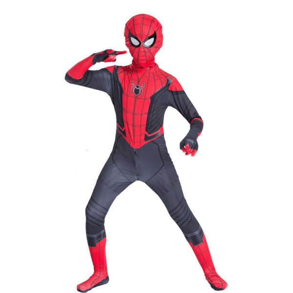 Barn Pojkar Halloween Spider-Man Cosplay Party Kostym Jumpsuits J 120cm C 100cm