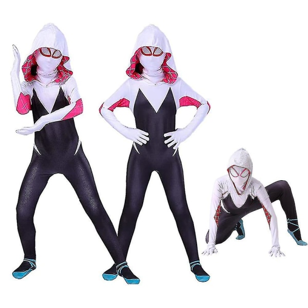 Barn Tjej kostymer Superhjälte Cosplay Body Spiderman Halloween kostymer och prestationskostymer_ui 100(95-105CM) 140(135-145CM)