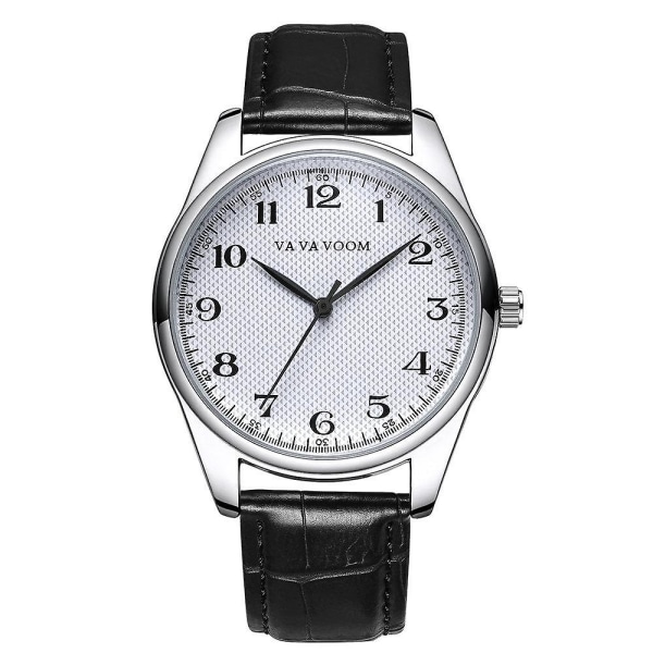 VA VA VOOM VA-203 Herr Business Style Quartz Watch Casual Läderrem Enkel