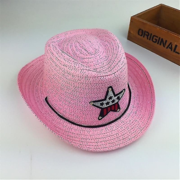 Outdoor Summer Jazz Cowboy Hat (Rosa)