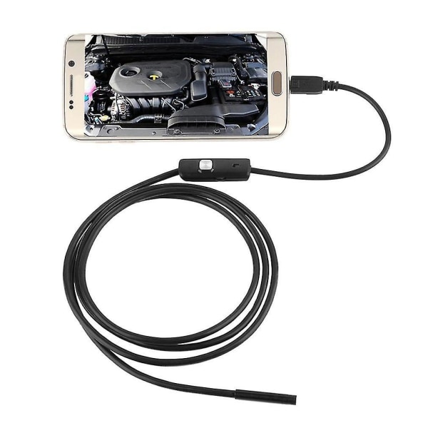 6 Led Vattentät 1m 7mm Telefon Endoskop Inspektionskamera För Android PC