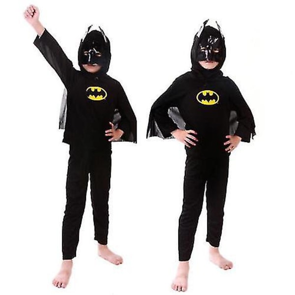 Barn Pojke Flicka Spiderman Cosplay Kostym Party Outfit Set Carnival Fancy Dress Up Batman 6-7 Years Batman 6-7 Years