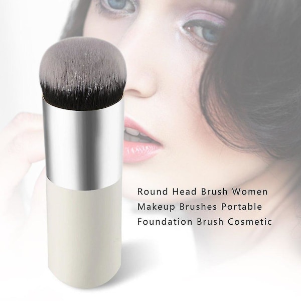 Runt huvud borste kvinnor makeup borstar Portable Foundation borste kosmetisk