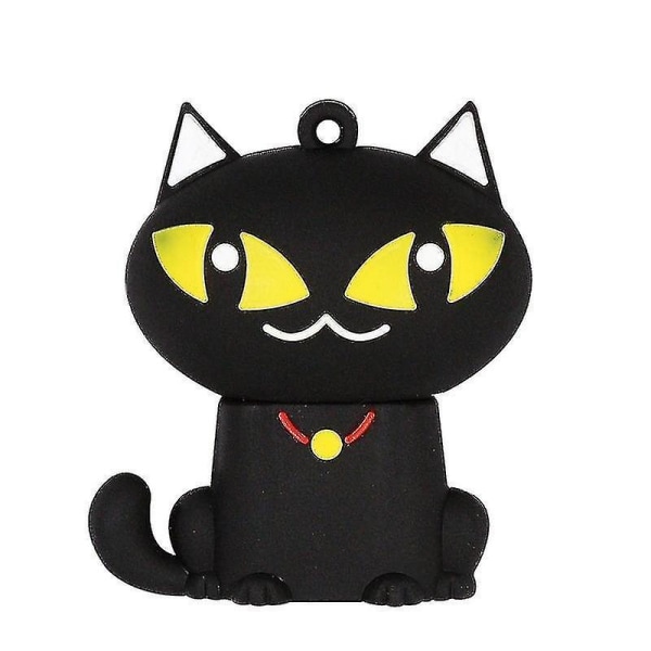 MicroDrive 128GB USB 2.0 Creative Cute Black Cat U Disk
