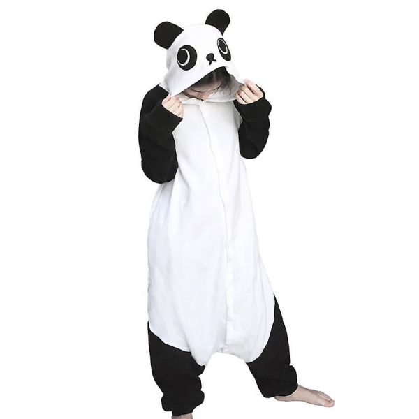 Wotogold djur cosplay kostym unisex vuxen panda pyjamas kigurumi sovkläder W Like the picture Xl M