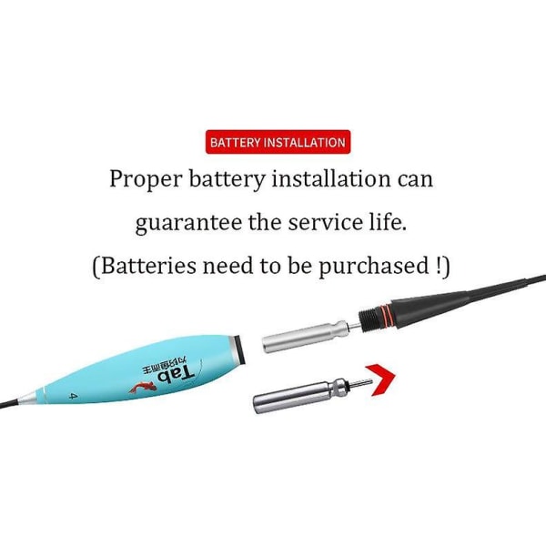 Tab Gravity Sensor Lysande Fiske Drift Fiske Flot Elektroniskt fiskebete Fiskedrag 39,5 cm