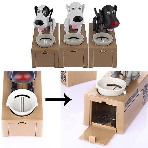 Robotic Dog Money Box Automatisk stal mynt Monry Bank Penga Spara Box